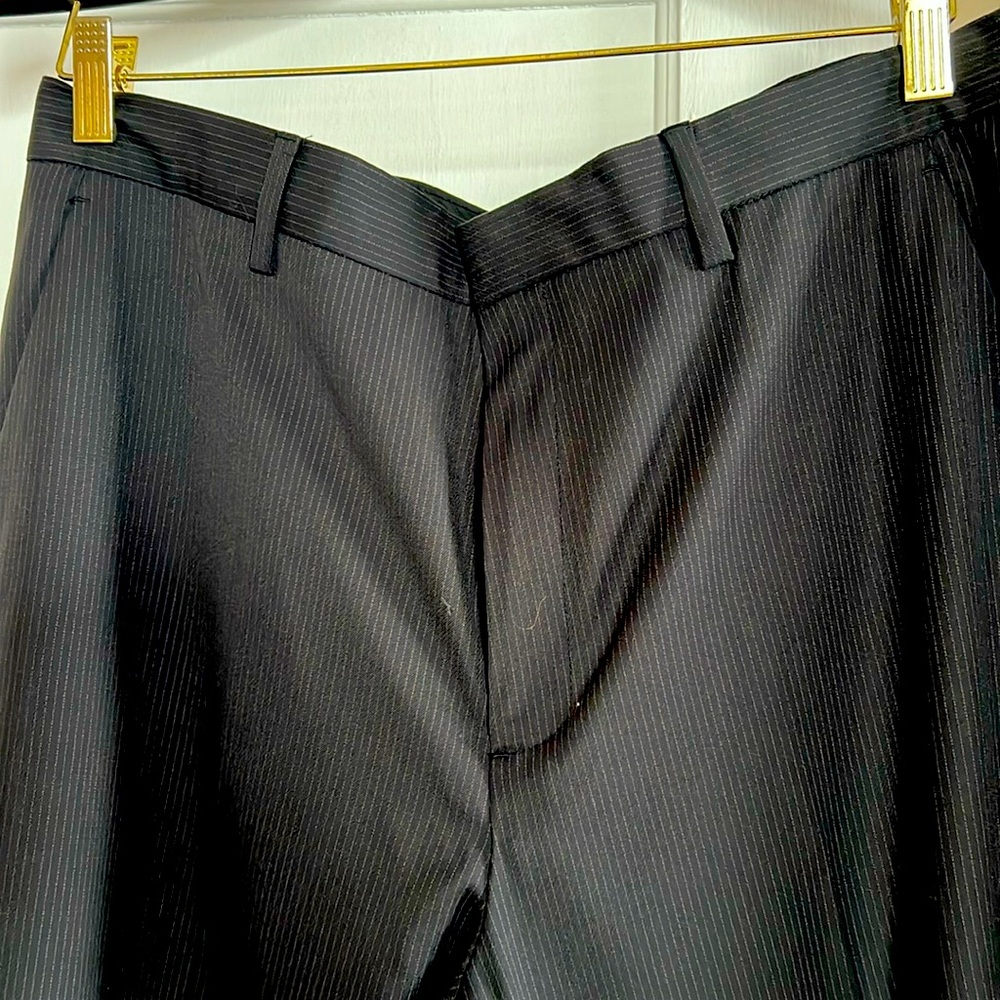 Men’s Calvin Klein pinstripe pants 34W hemmed to 30 L